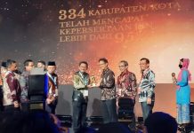 Bupati Butur Kembali Menerima Penghargaaan UHC Award 2023