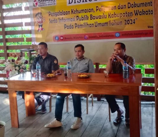 Bawaslu Wakatobi Gandeng PWI Tingkatkan Potensi Kehumasan Stafnya