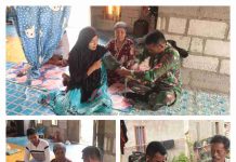 Satgas TMMD ke 117 Berikan Yanke Secara Door to Door pada Warga