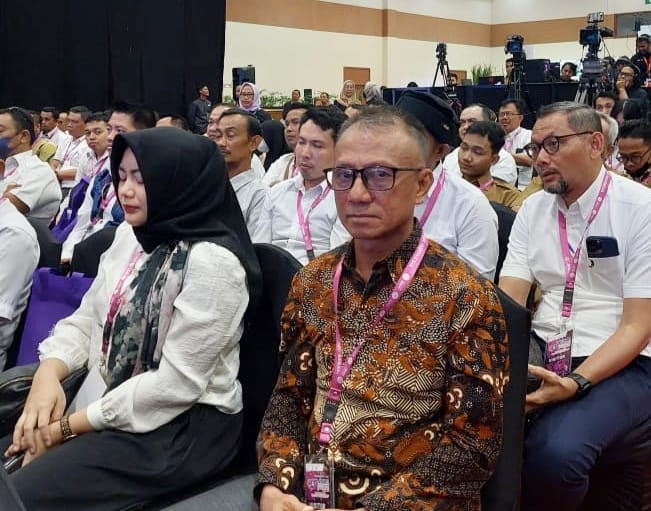 Asisten Pemerintahan dan Kesejahteraan Rakyat (Kesra) Mansur, yang mewakili Bupati Buton Utara Muhammad Ridwan Zakariah di acara Apkasi.