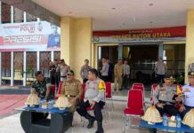 Bupati Butur Hadiri Apel Gelar Pasukan Operasi Keselamatan Anoa 2025