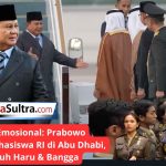 Momen Haru di Abu Dhabi! Presiden Prabowo Subianto Disambut Mahasiswa & Diaspora Indonesia