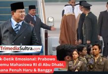 Momen Haru di Abu Dhabi! Presiden Prabowo Subianto Disambut Mahasiswa & Diaspora Indonesia