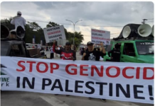 Serukan Solidaritas Palestina, Massa FPN Kendari Kritik Keras Israel dan Amerika