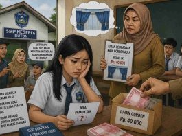 SMPN 6 Buton Diduga Kerap Bebankan Iuran Gorden ke Siswa Kelas IX sebagai Kenang-kenangan