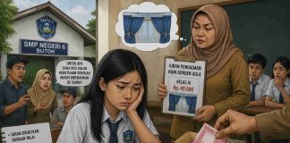 SMPN 6 Buton Diduga Kerap Bebankan Iuran Gorden ke Siswa Kelas IX sebagai Kenang-kenangan
