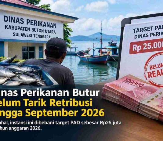 Target Retribusi Rp25 Juta, Dinas Perikanan Butur Belum Tarik PAD hingga September 2026